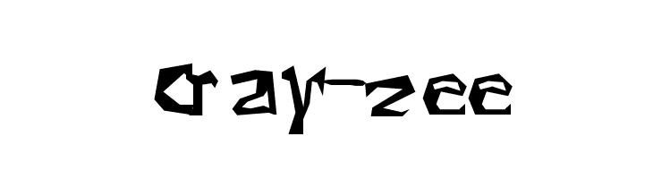 cray-zee Font