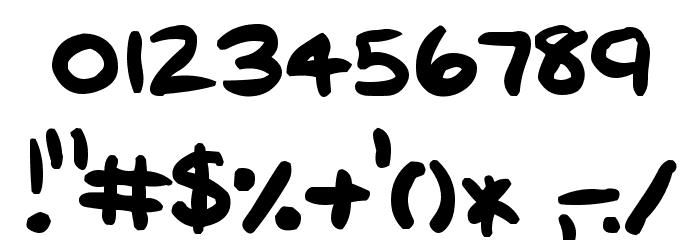 crayon Font OTHER CHARS