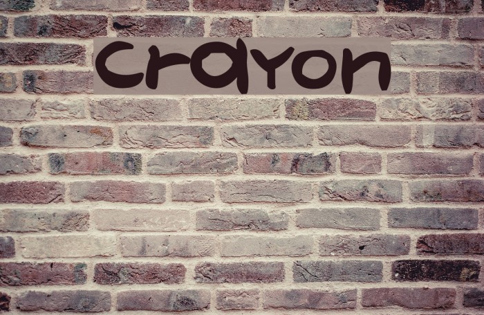crayon Font examples