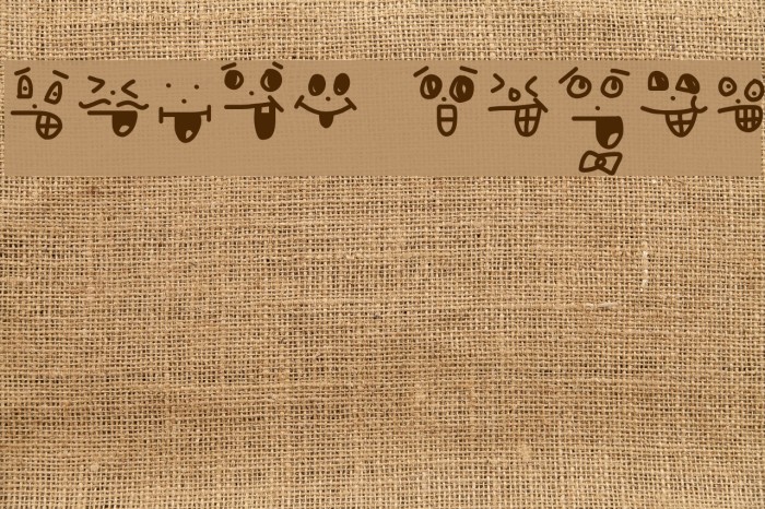 crazy smile Font examples
