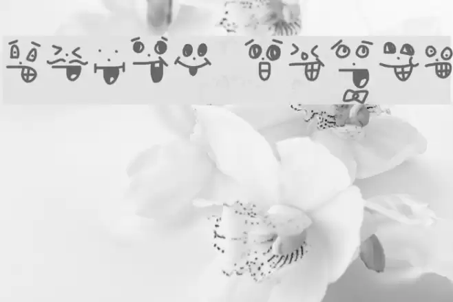 crazy smile Font examples