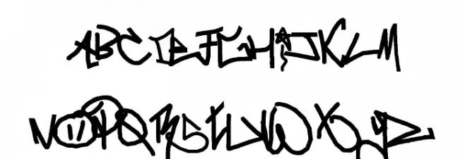 crazy Writerz Schriftart Groß