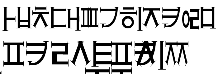 crazyhangul Font LOWERCASE
