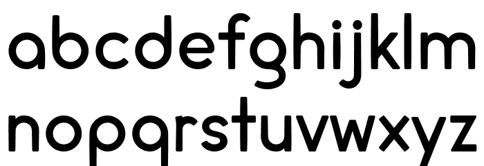 cream DEMO Schriftart Kleinbuchstaben