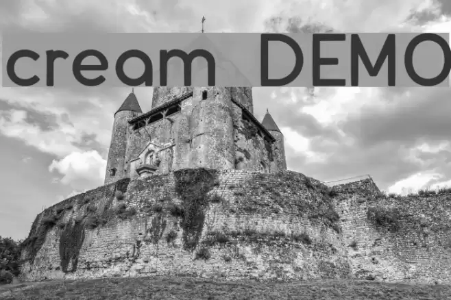 cream DEMO Font examples