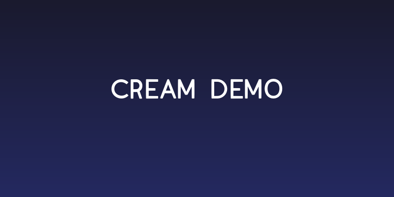 cream DEMO Social Header
