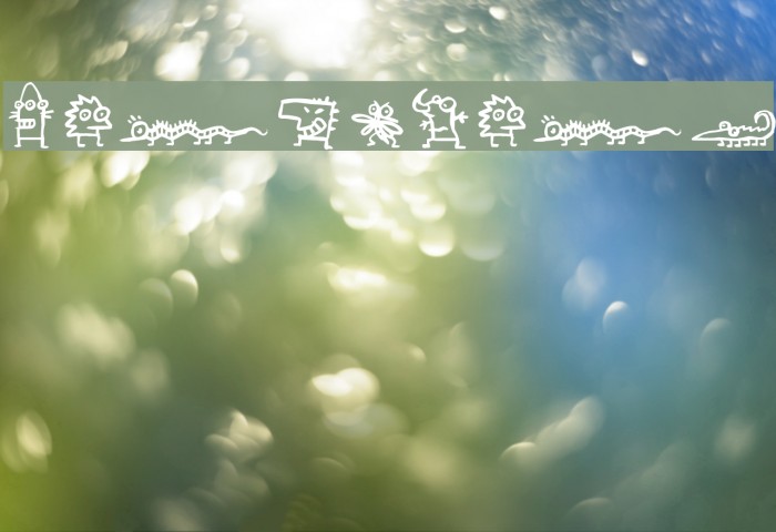creatures Font examples