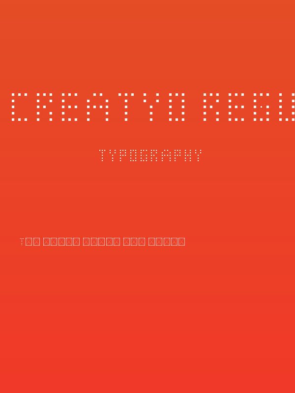creatyo Regular Poster