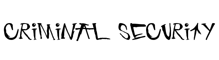 criminal security  font caratteri gratis