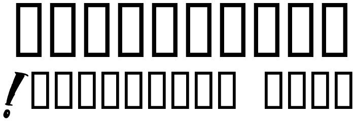 criminal security Font OTHER CHARS