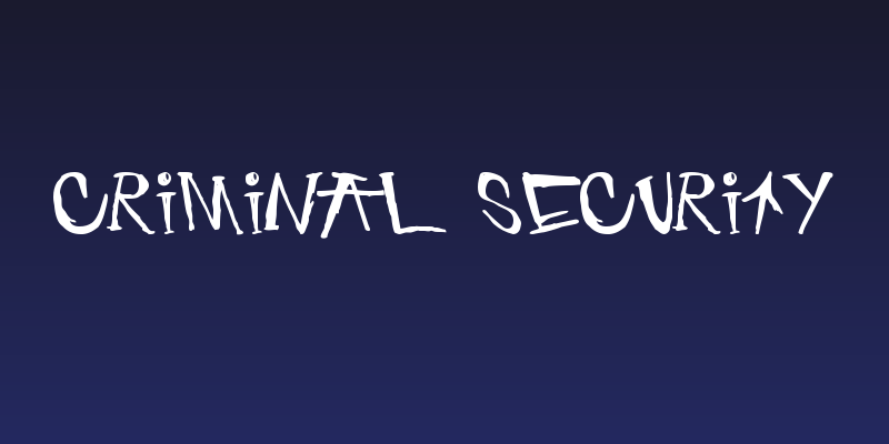 criminal security Social Header