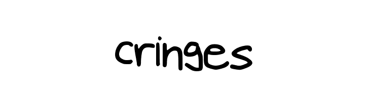 cringes  font caratteri gratis