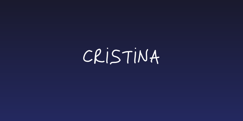 cristina Social Header