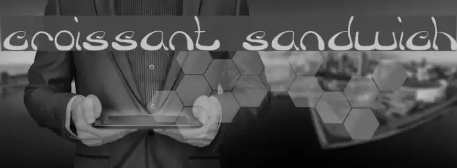 croissant sandwich Font examples