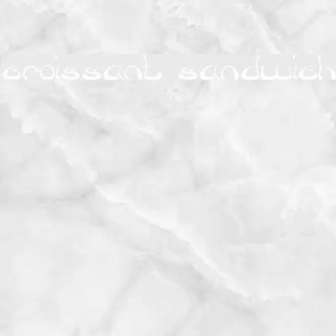 croissant sandwich Font examples