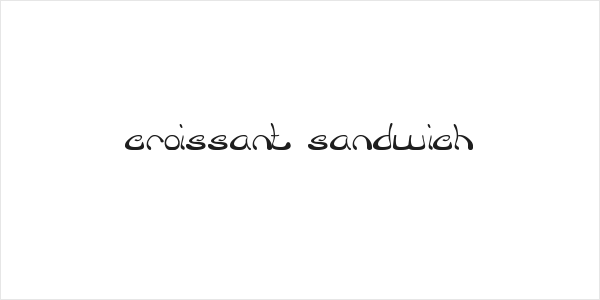 croissant sandwich Logo