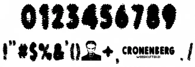 cronenberg Font OTHER CHARS
