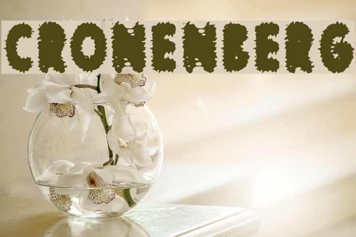 cronenberg Font examples