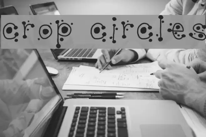 crop circles Font examples