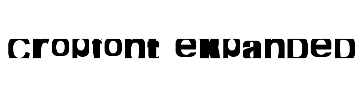 cropfont expanded  Free Fonts Download