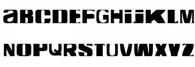 cropfont expanded Font Litere mari
