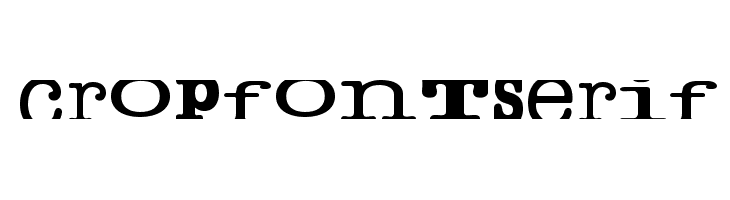 cropfontserif  フリーフォントのダウンロード
