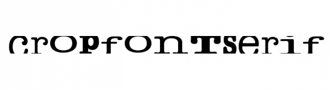 cropfontserif  Free Fonts Download