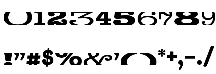 cropfontserif Font OTHER CHARS