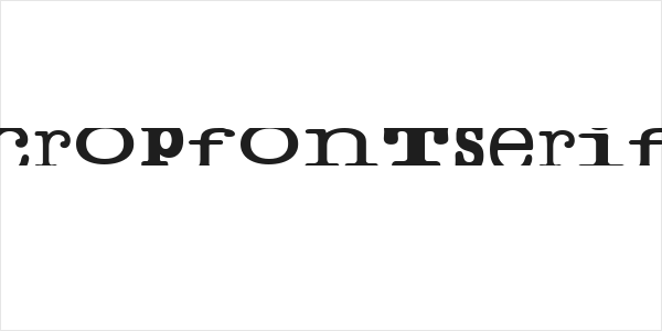 cropfontserif Logo