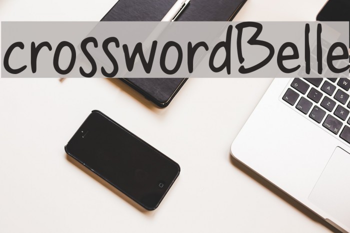 crosswordBelle Font examples