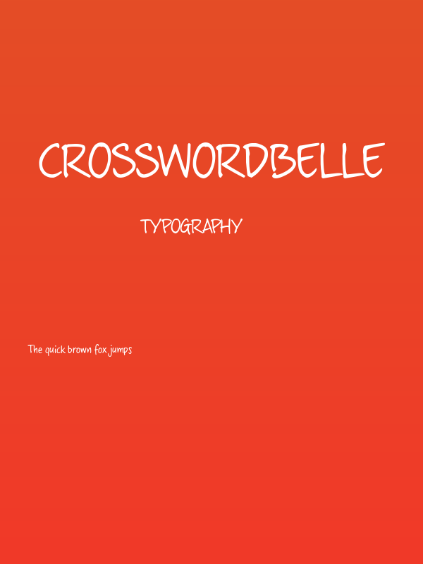 crosswordBelle Poster