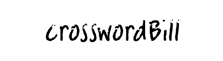 crosswordBill Font