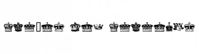 crowns and coronets  Скачать бесплатные шрифты