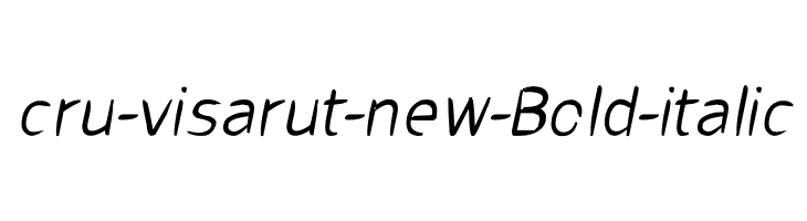 cru-visarut-new-Bold-italic  フリーフォントのダウンロード