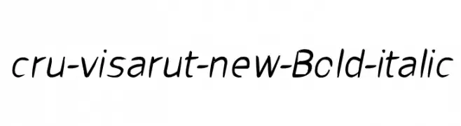 cru-visarut-new-Bold-italic  नि: शुल्क फ़ॉन्ट्स डाउनलोड