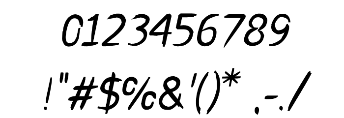 cru-visarut-new-Bold-italic Font OTHER CHARS