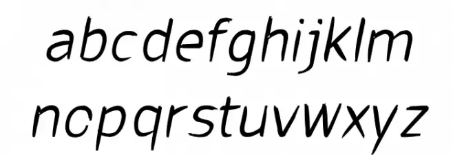 cru-visarut-new-Bold-italic Caratteri MINUSCOLO