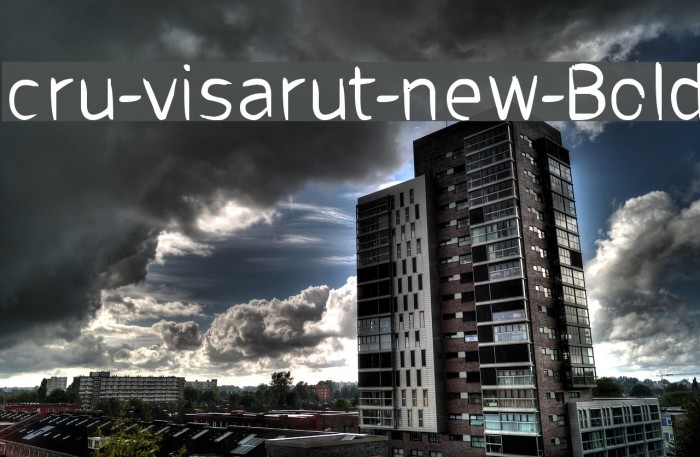 cru-visarut-new-Bold Font examples