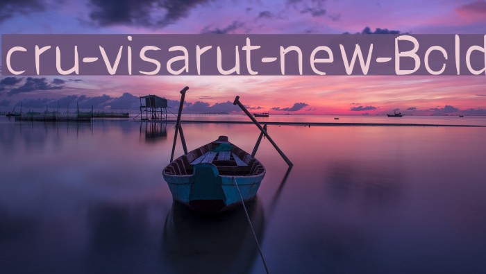 cru-visarut-new-Bold Font examples