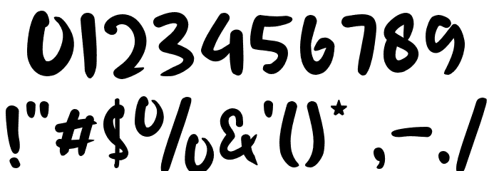 cruftycraf Font OTHER CHARS