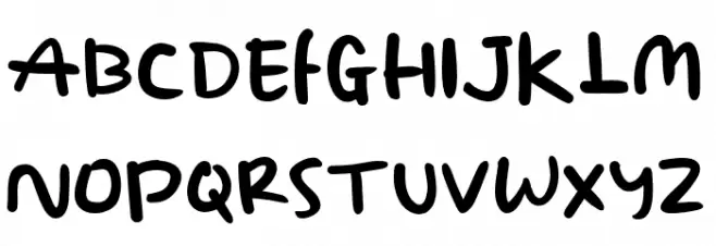 cruftycraf Font UPPERCASE