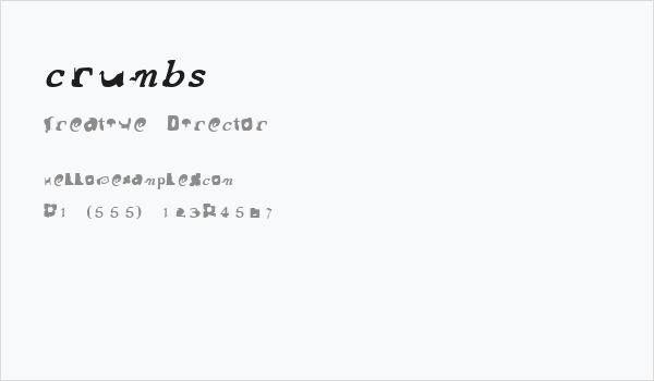 crumbs Business Card