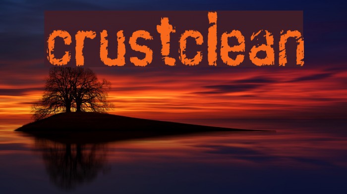 crust_clean Font examples