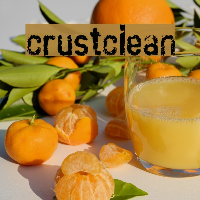 crust_clean Font examples