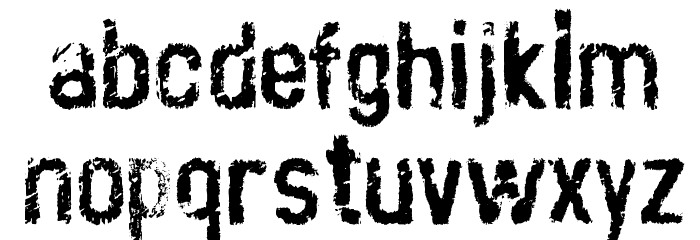 crust_clean Font LOWERCASE