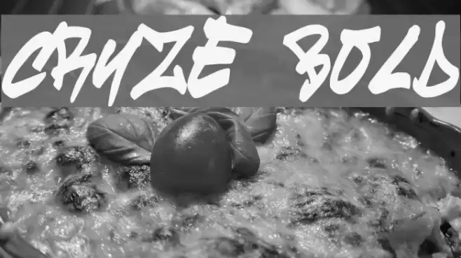 cruze Bold Font examples