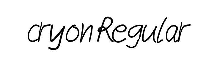 cryon Regular  لخطوط تنزيل