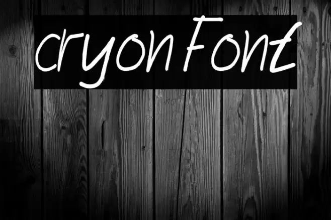 cryon Font examples