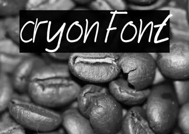 cryon Font examples