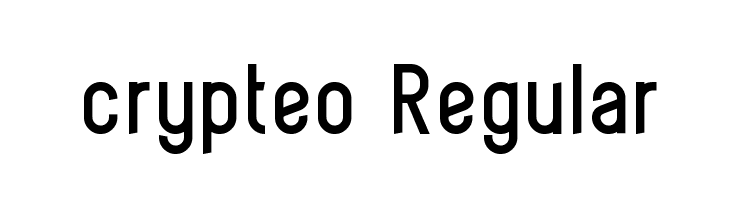 crypteo Regular  لخطوط تنزيل